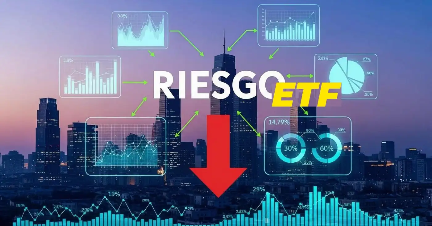 Gráfico comparativo de métricas de riesgo entre VOO, QQQ y ARKK